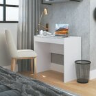 Escrivaninha Mesa Escritório Com 1 Gaveta 85cm Bari Branco