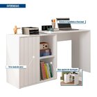 Escrivaninha Mesa Escritório Com 1 Porta Ripada Start Branco