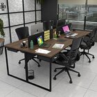 Escrivaninha Mesa Escritório Com 2 Gavetas 4 Lugares 240cm In