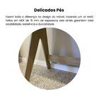 Escrivaninha Mesa Escritório Com 2 Nichos E Detalhe Em Impres