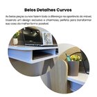 Escrivaninha Mesa Escritório Com 2 Nichos E Detalhe Em Impres