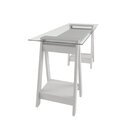 Escrivaninha Mesa Escritório Com 2 Prateleiras 150cm Tampo De