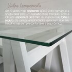 Escrivaninha Mesa Escritório Com 2 Prateleiras 150cm Tampo De