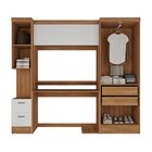 Escrivaninha Mesa Escritório Com Armário 4 Portas E 2 Gavetas