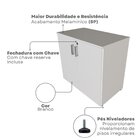 Escrivaninha Mesa Escritório Com Armário Baixo E Aéreo Com Ch