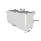 Escrivaninha Mesa Escritório Com Armário Baixo E Aéreo Com Ch