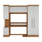 Escrivaninha Mesa Escritório Com Armário E Modulado Viena 2 G