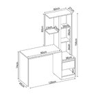 Escrivaninha Mesa Escritório Com Armário Office Morada Branca