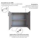 Escrivaninha Mesa Escritório Com Armários 180cm E Prateleira