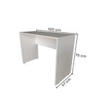 Escrivaninha Mesa Escritório Com Armários 180cm E Prateleira