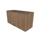 Escrivaninha Mesa Escritório Com Armários 180cm E Prateleira