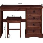 Escrivaninha Mesa Escritório Com Banqueta Acapulco 104cm Pés