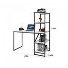 Escrivaninha Mesa Escritório Com Estante 130cm Home Office Fi