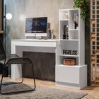 Escrivaninha Mesa Escritório Com Estante 1 Gaveta 149cm Lion