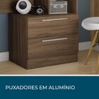 Escrivaninha Mesa Escritório Com Estante 2 Gavetas Office Nt