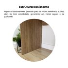 Escrivaninha Mesa Escritório Com Estante 3 Prateleiras Bordas