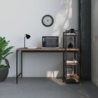 Escrivaninha Mesa Escritório Com Estante 3 Prateleiras Estilo