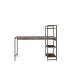 Escrivaninha Mesa Escritório Com Estante 3 Prateleiras Estilo