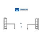 Escrivaninha Mesa Escritório Com Estante 4 Prateleiras Estilo