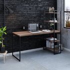 Escrivaninha Mesa Escritório Com Estante Alta Estilo Com Dyna