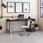 Escrivaninha Mesa Escritório Com Estante Baixa Estilo Active