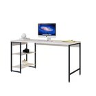 Escrivaninha Mesa Escritório Com Estante Baixa Estilo Active