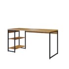 Escrivaninha Mesa Escritório Com Estante Baixa Estilo Com Dyn