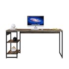 Escrivaninha Mesa Escritório Com Estante Baixa Estilo Com Dyn