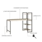 Escrivaninha Mesa Escritório Com Estante Estilo Active 3 Prat