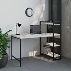 Escrivaninha Mesa Escritório Com Estante Estilo Active 3 Prat