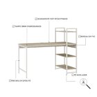 Escrivaninha Mesa Escritório Com Estante Estilo Active 3 Prat