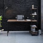 Escrivaninha Mesa Escritório Com Estante Estilo Active 4 Prat