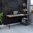 Escrivaninha Mesa Escritório Com Estante Estilo Active 4 Prat