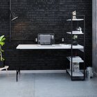 Escrivaninha Mesa Escritório Com Estante Estilo Active 4 Prat