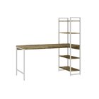 Escrivaninha Mesa Escritório Com Estante Estilo Active 4 Prat