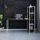 Escrivaninha Mesa Escritório Com Estante Estilo Active 4 Prat