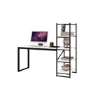 Escrivaninha Mesa Escritório Com Estante Innovare 4 Prateleir