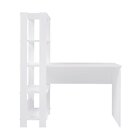 Escrivaninha Mesa Escritório Com Estante Match 4 Prateleiras