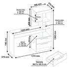 Escrivaninha Mesa Escritório Com Estante Office Nt 2010 2 Gav