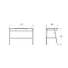 Escrivaninha Mesa Escritório Com Gaveta Nichos E Porta-caneta