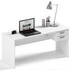 Escrivaninha Mesa Escritório Com Gaveta Tampo 2 Gavetas 120cm