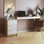 Escrivaninha Mesa Escritório Com Gaveteiro 3 Gavetas 176,5cm