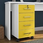 Escrivaninha Mesa Escritório Com Gaveteiro Com Chave Gávea 4