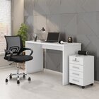 Escrivaninha Mesa Escritório Com Gaveteiro Com Chave Gávea 4