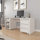 Escrivaninha Mesa Escritório Com Gaveteiro Com Rodízio E Prat