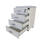 Escrivaninha Mesa Escritório Com Gaveteiro E Prateleira 120cm