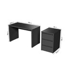 Escrivaninha Mesa Escritório Com Gaveteiro Ficus 170cm Cabeca