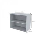 Escrivaninha Mesa Escritório Com Nichos E 3 Prateleiras 190cm