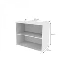 Escrivaninha Mesa Escritório Com Nichos E 3 Prateleiras 190cm