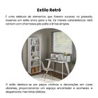 Escrivaninha Mesa Escritório Com Nichos Sofia Artely 120cm Br